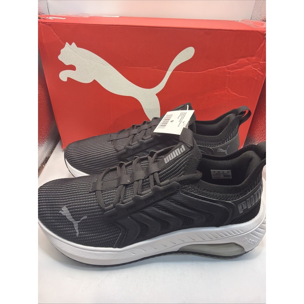 PUMA Men's Illumine C Sneaker Black Textile Synthetic Rubber Size 9. NIB